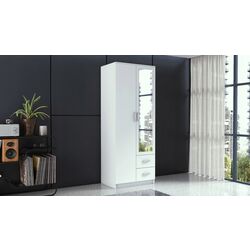 Dulap TopEshop Romana 80 cu oglinda (White) Thumb