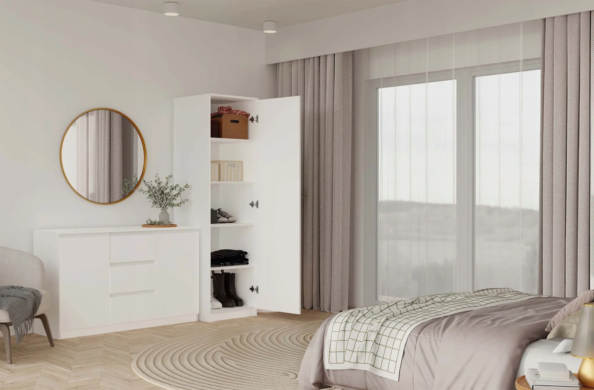 Шкаф TopEshop SD-50 (White Matte) - 2