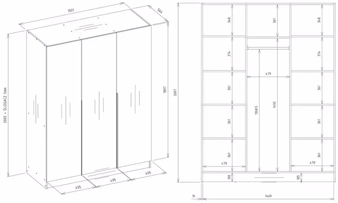 Dulap TopEshop Senso 3D (Cashmere) - 7