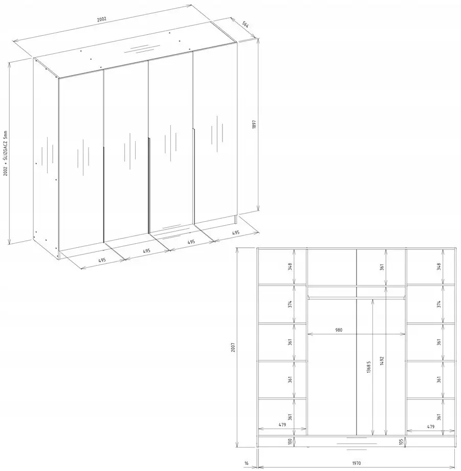 Dulap TopEshop Senso 4D (Cashmere) - 9