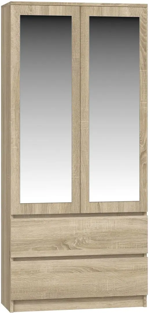 Dulap TopEshop Malwa SS-90 cu oglinda (Sonoma Oak)
