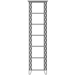 Dulap Yasen Antaliya 1U (White Structural/Bourbon Oak/Orion Oak) Thumb