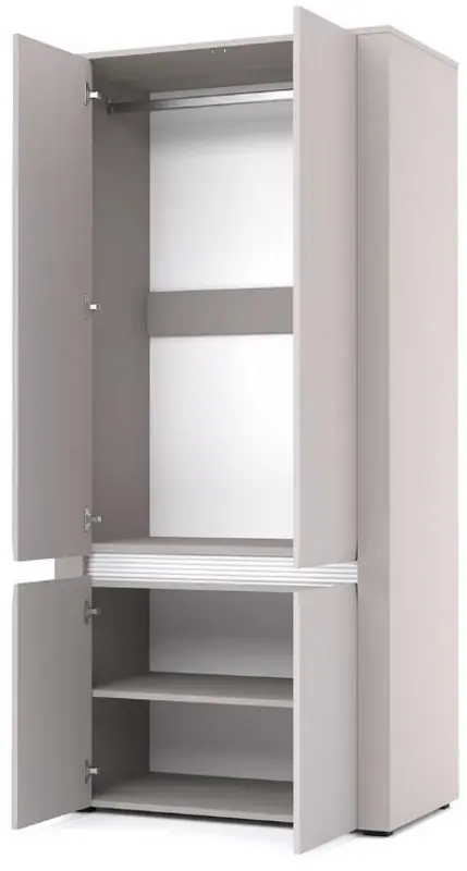 Шкаф Yasen Бодена 4Д (Кашемир/Белый)