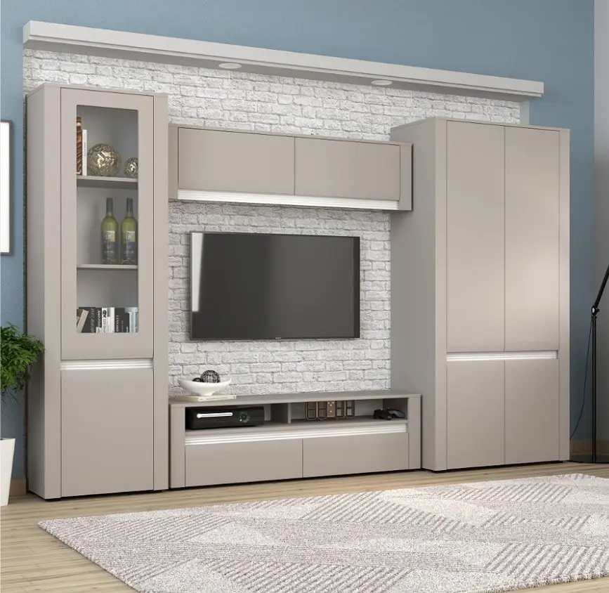 Шкаф Yasen Бодена 4Д (Кашемир/Белый)