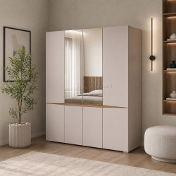 Dulap Yasen Leo 6D2DZ (Cashmere/Artisan Oak)