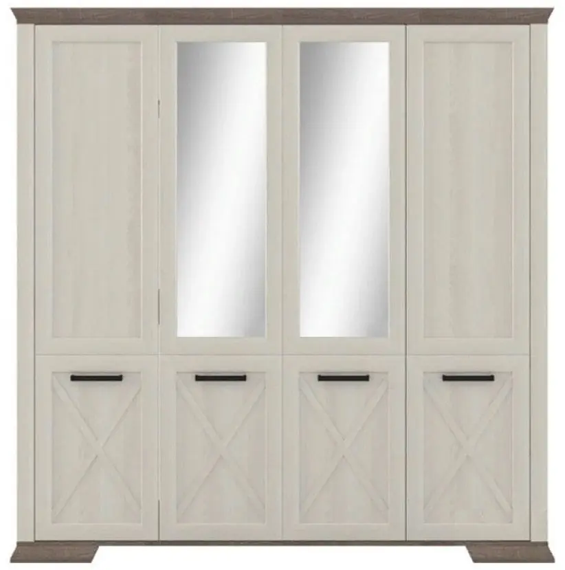 Dulap Yasen Marsel SZF4D (Snow Ash/Sonoma Oak Truffle)