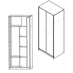 Шкаф Yasen Nepo SZF2D комбинированный (Дуб Сонома) Thumb