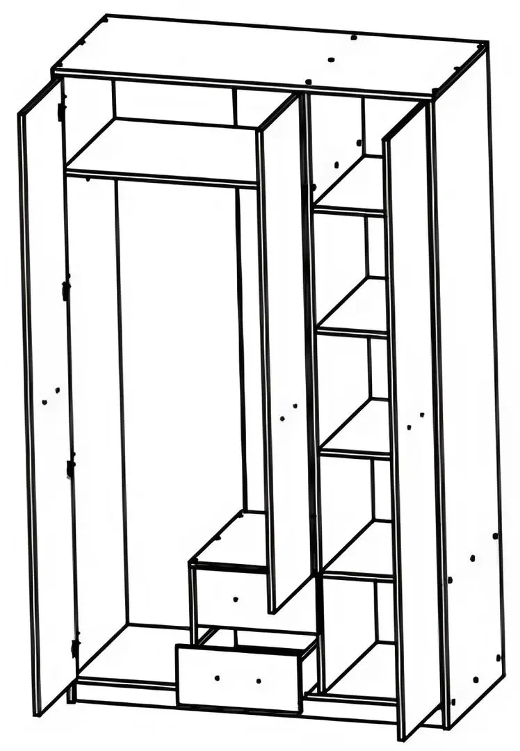 Dulap Yasen Nepo SZF3D2S N (Sonoma Oak/Nymphea Alba)