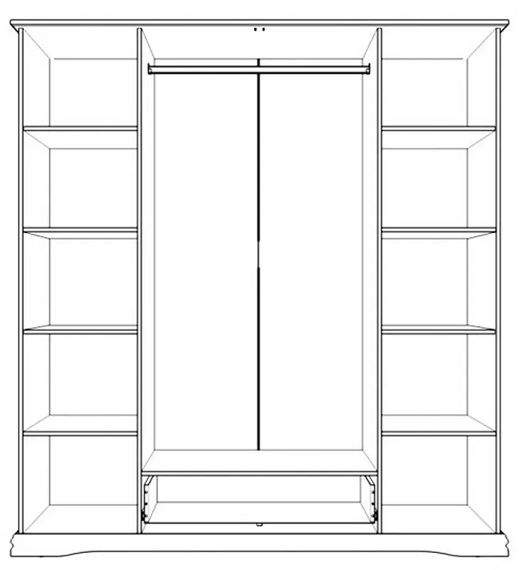 Dulap Yasen Sardiniya 4U1S (White)