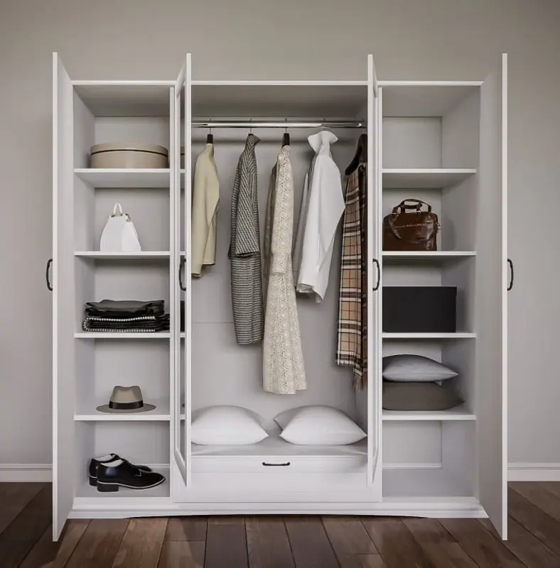 Dulap Yasen Sardiniya 4U1S (White)