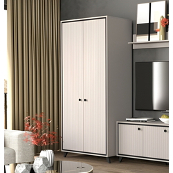 Dulap Yasen Tina 2D (Cashmere/Black)