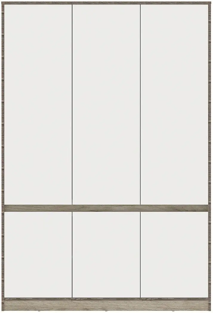 Шкаф Yasen Венера 3Д (Дуб Крафт Серый/Белый)