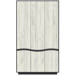 Dulap Yasen Jeneva 3U (Graphite Grey/Craft Oak White)
