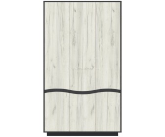 Dulap Yasen Jeneva 3U (Graphite Grey/Craft Oak White)