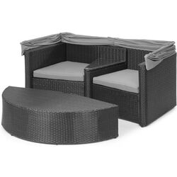 Садовый диван Blumfeldt Heartland (Grey/Black) Thumb