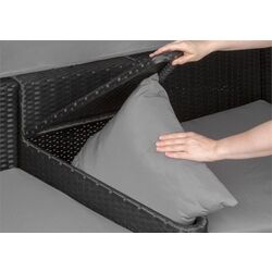 Садовый диван Blumfeldt Heartland (Grey/Black) Thumb