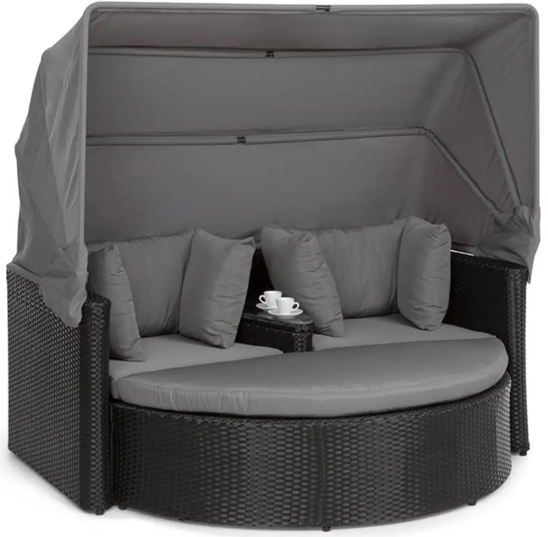 Садовый диван Blumfeldt Heartland (Grey/Black)