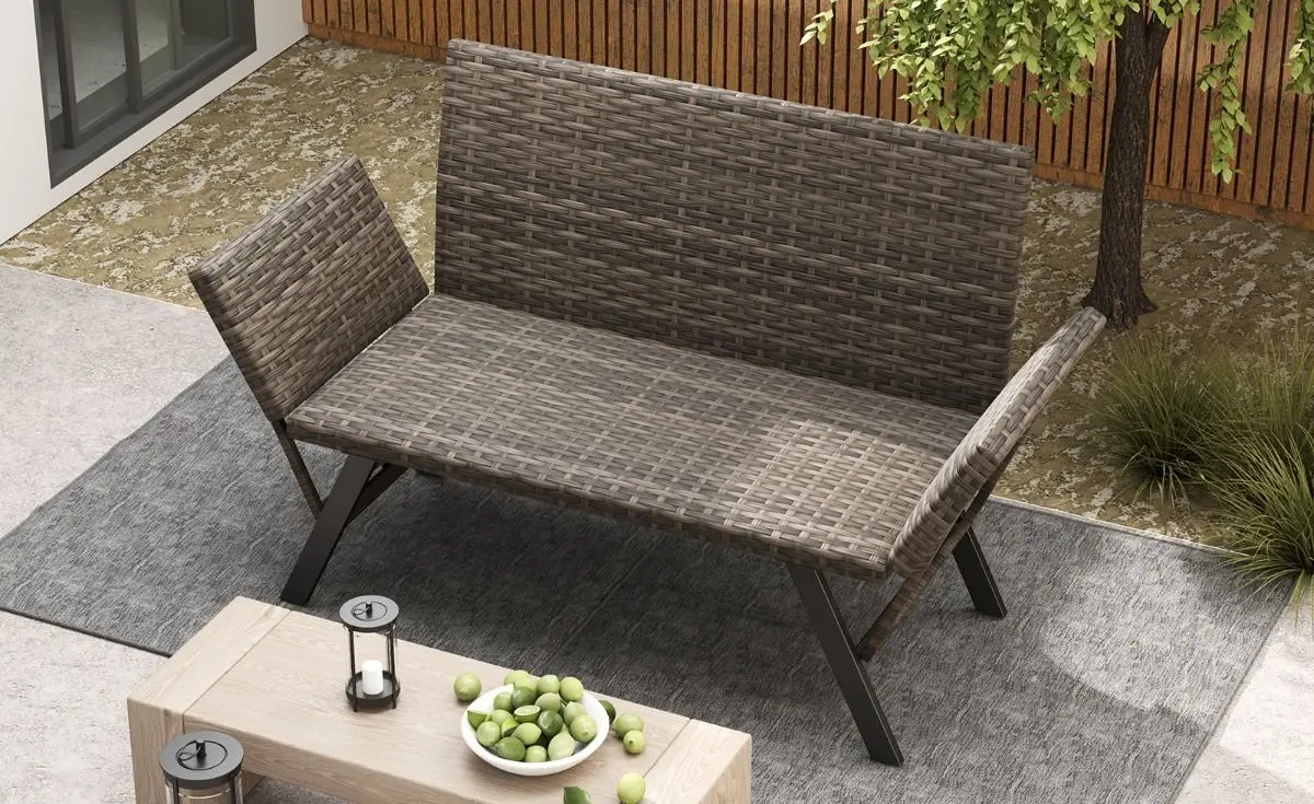 Садовый диван Costway NP12098GR (Grey Melange)