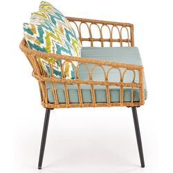 Садовый диван Halmar Gardena 2S (Natural/Black/Gray) Thumb