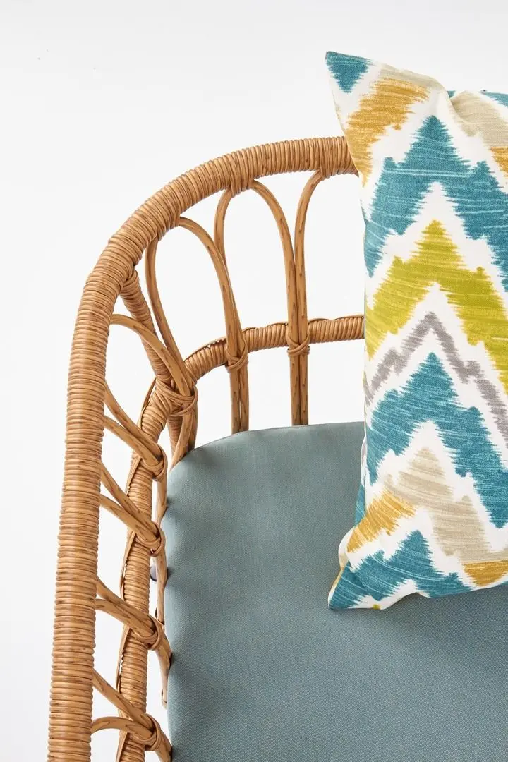 Садовый диван Halmar Gardena 2S (Natural/Black/Gray)