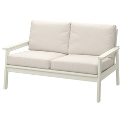 Садовый диван Ikea Bondholmen/Froson/Duvholmen 2-местный (Белый/Бежевый)