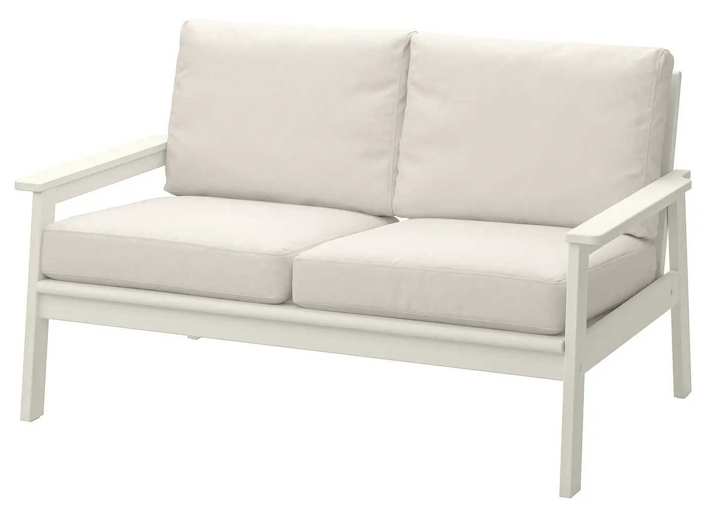 Садовый диван Ikea Bondholmen/Froson/Duvholmen 2-местный (Белый/Бежевый)
