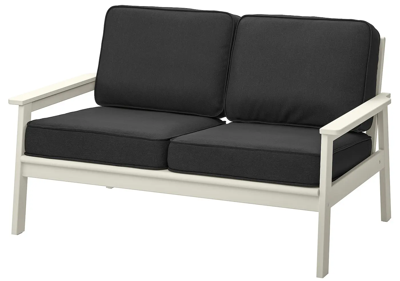 Садовый диван Ikea Bondholmen/Jarpon/Duvholmen 2-местный (Бежево-белый/Антрацит)