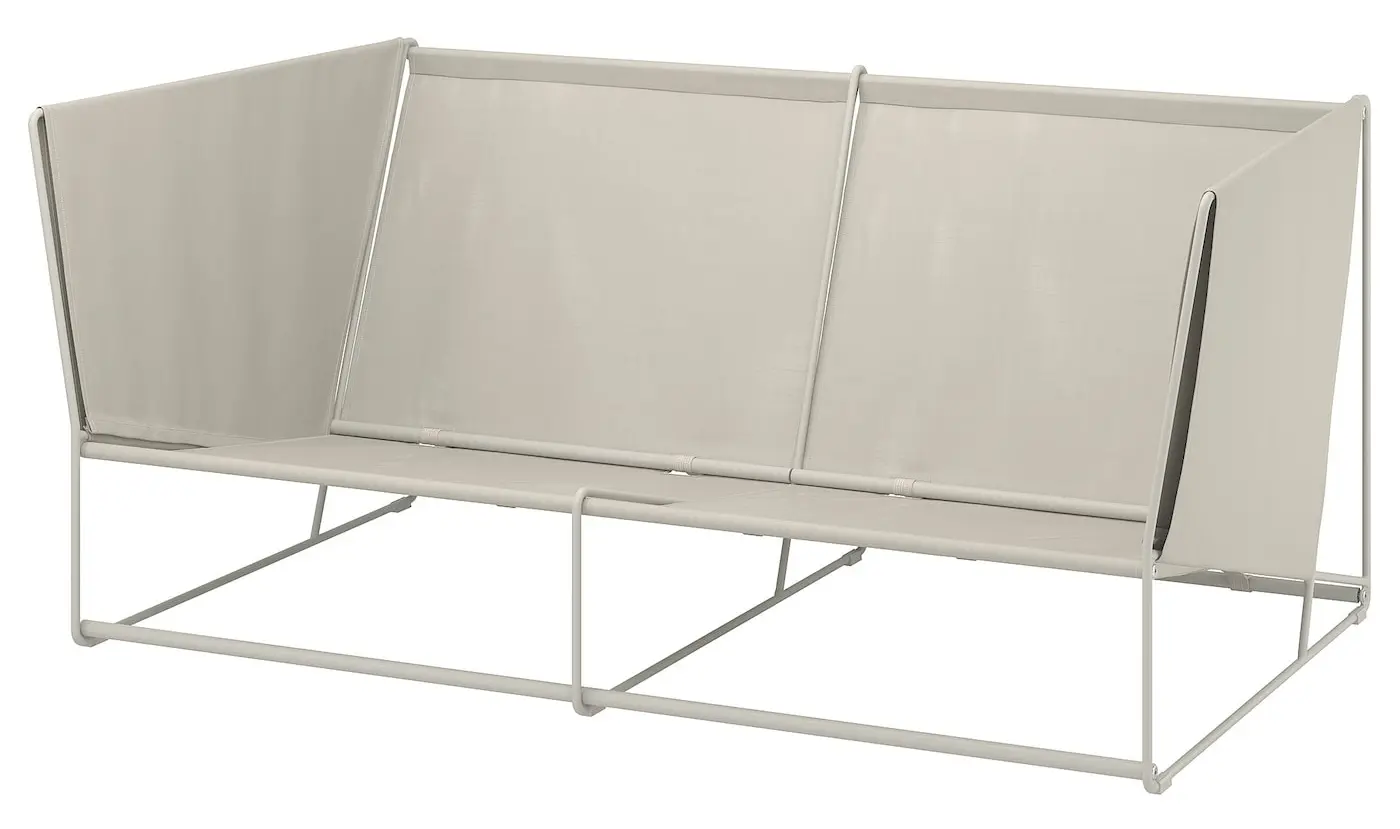 Canapea de gradina Ikea Havsten 2 locuri 179x92x76 (Bej)