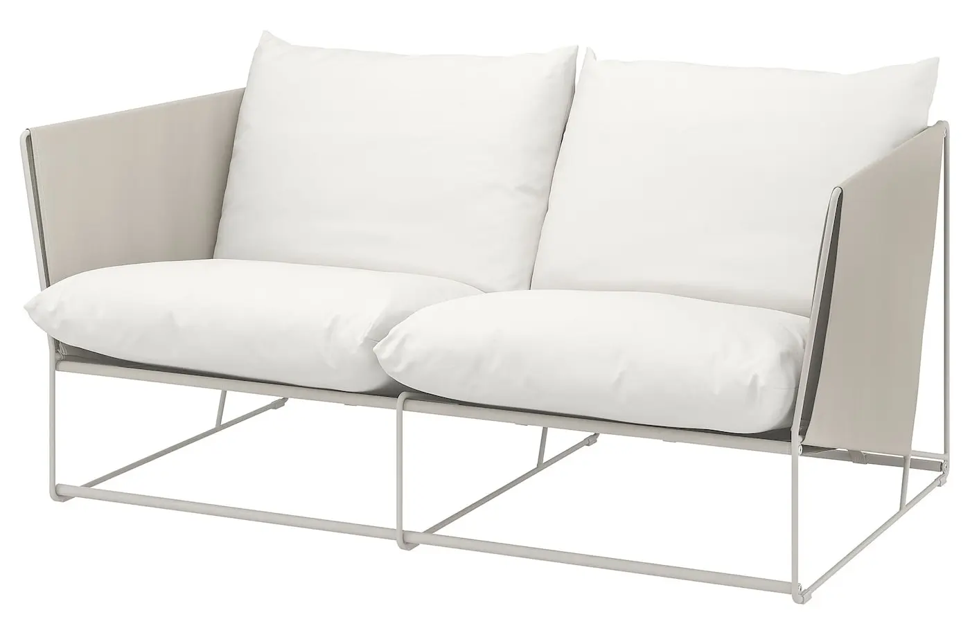 Садовый диван Ikea Havsten 2-местный (Бежевый)