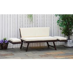 Canapea de gradina Outsunny 860-049 (Brown/White) Thumb