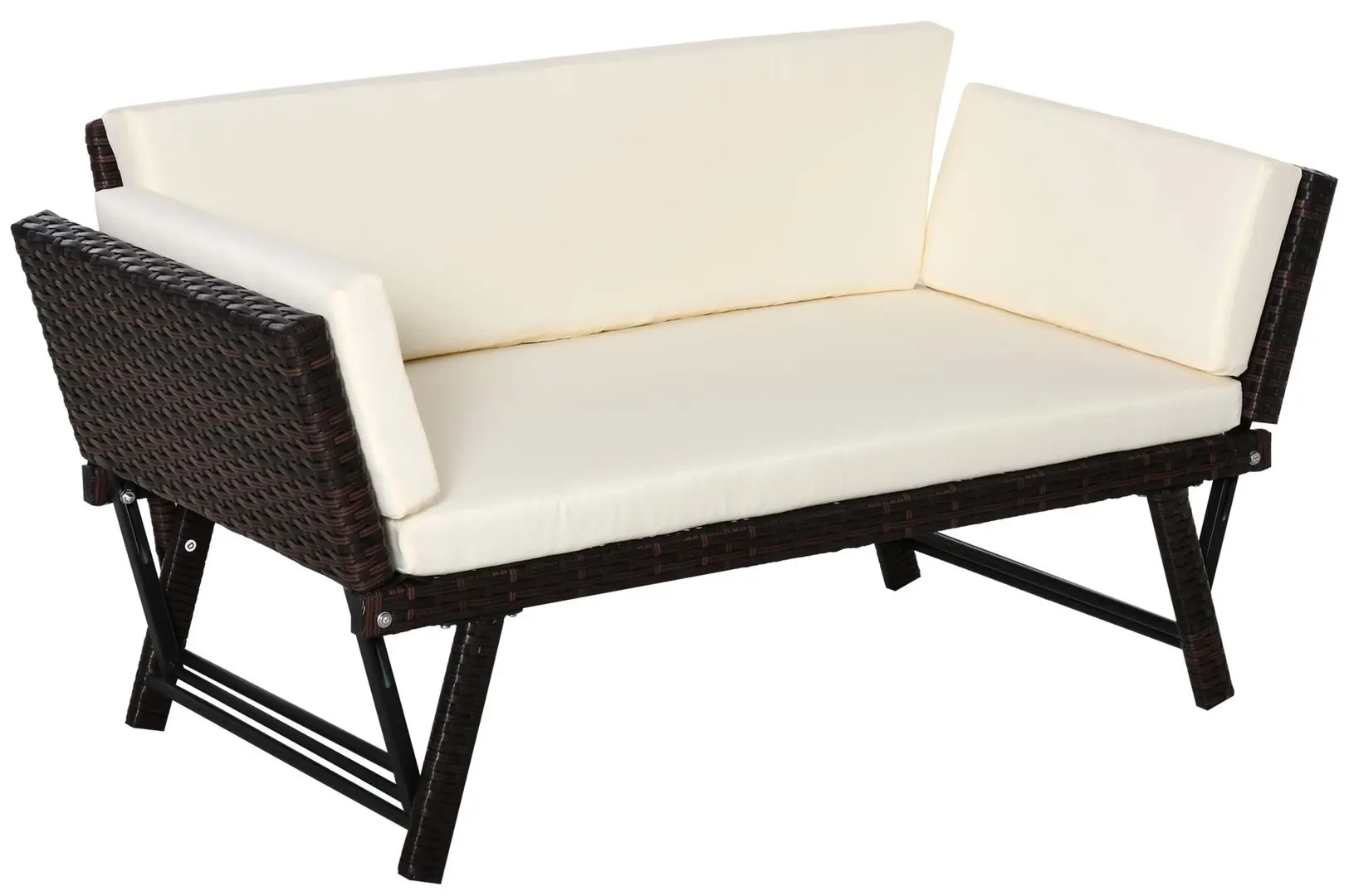 Canapea de gradina Outsunny 860-049 (Brown/White)