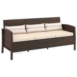 Canapea de gradina Outsunny 860-085BN (Brown/Khaki) Thumb