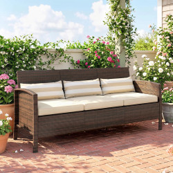 Canapea de gradina Outsunny 860-085BN (Brown/Khaki) Thumb