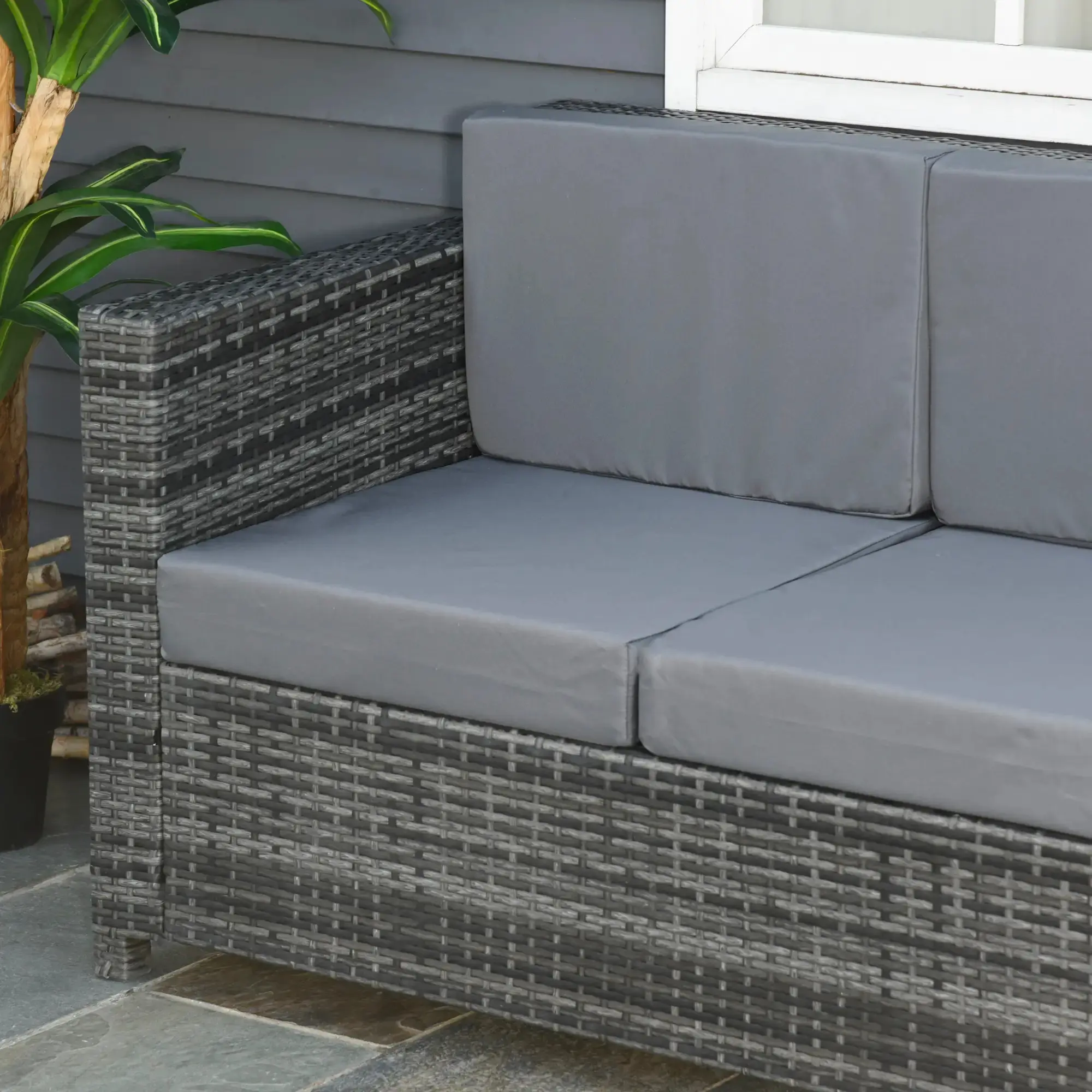 Садовый диван Outsunny 860-095V01 (Grey) - 5