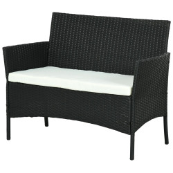 Canapea de gradina Outsunny 860-307V00BK (Black) Thumb