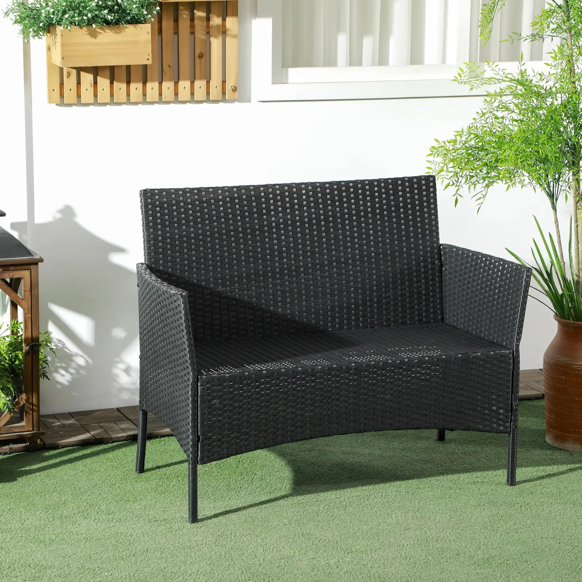 Canapea de gradina Outsunny 860-307V00BK (Black) - 9