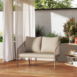 Canapea de gradina Outsunny 860-398V00BG (Beige) Thumb