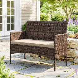 Садовый диван Outsunny 860-427V00KK (Brown/Khaki) Thumb
