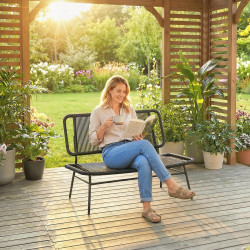 Canapea de gradina Outsunny 860-431V00BK (Black) Thumb