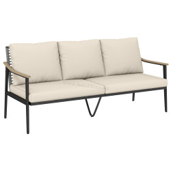 Canapea de gradina Outsunny 860-437V00KK (Khaki/Black)