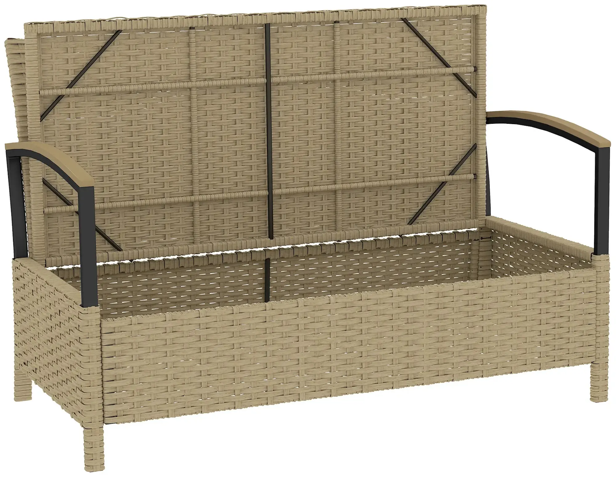 Садовый диван Outsunny 865-046V00KK (Khaki) - 2