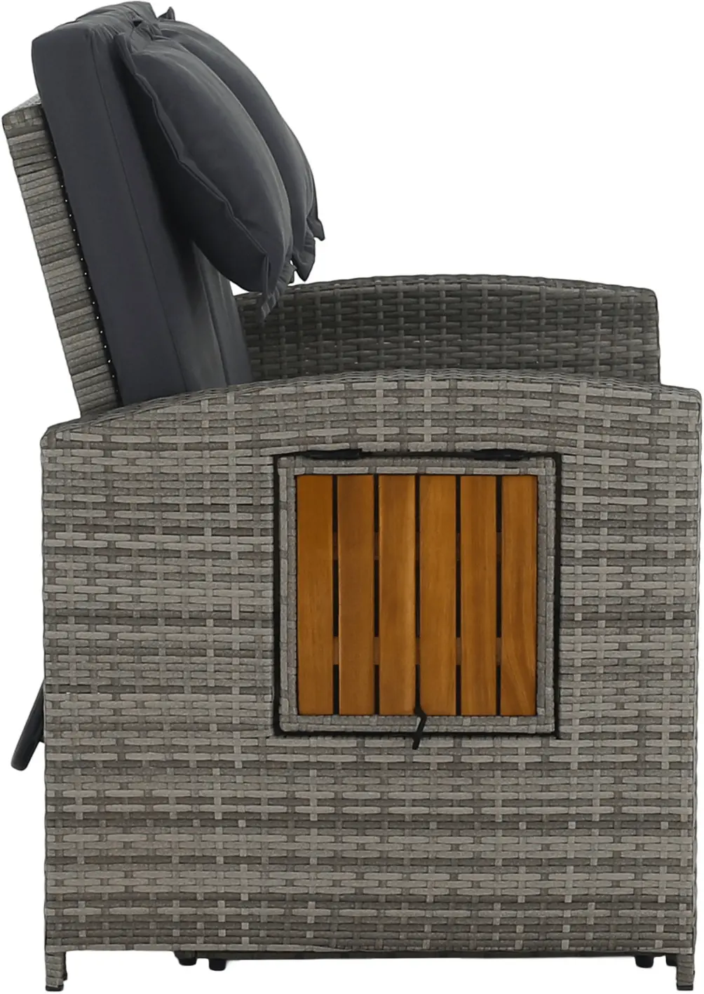 Canapea de gradina Tempo Kondela Malory (Gray/Natural)