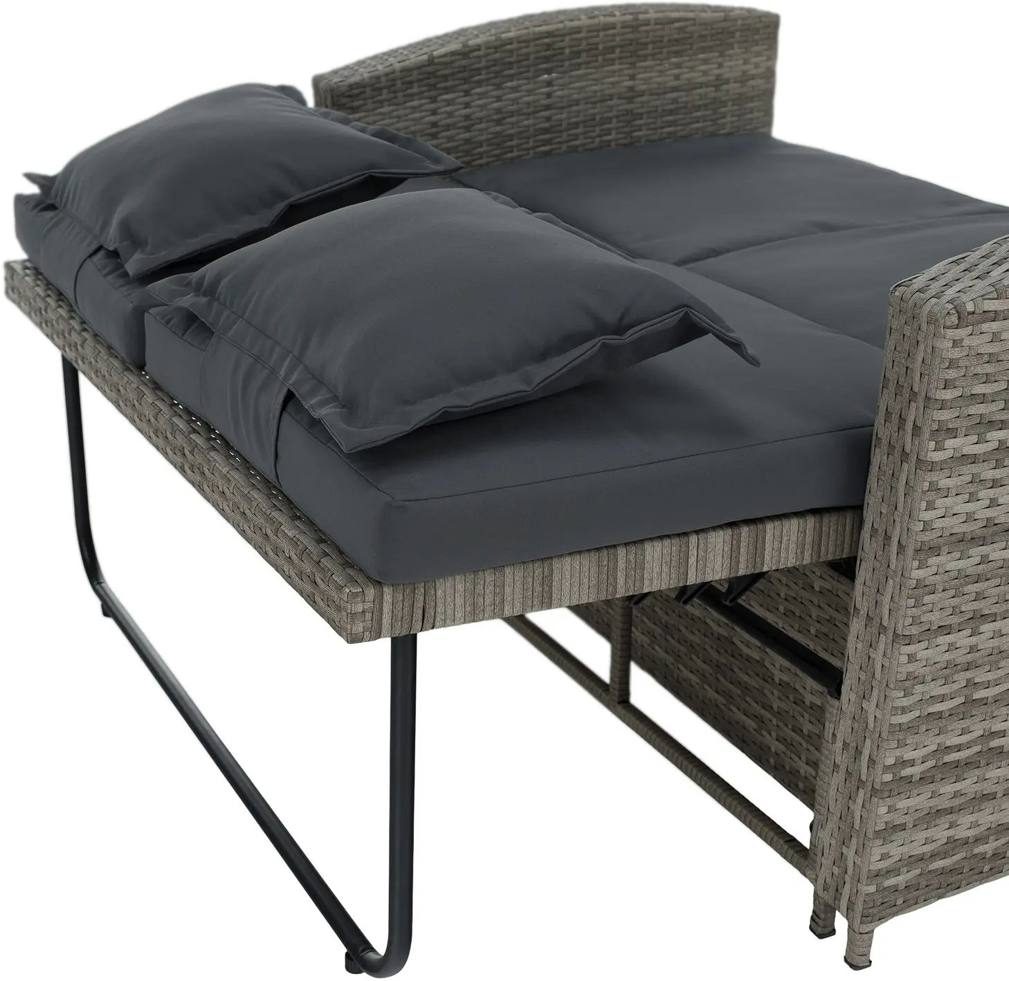 Canapea de gradina Tempo Kondela Malory (Gray/Natural)