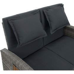 Canapea de gradina Tempo Kondela Malory (Gray/Natural) Thumb