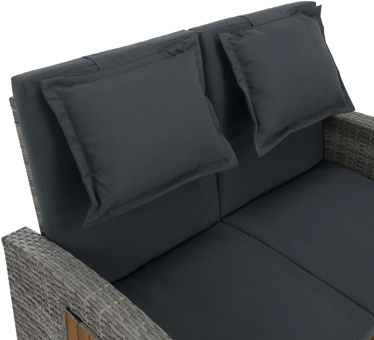 Canapea de gradina Tempo Kondela Malory (Gray/Natural)