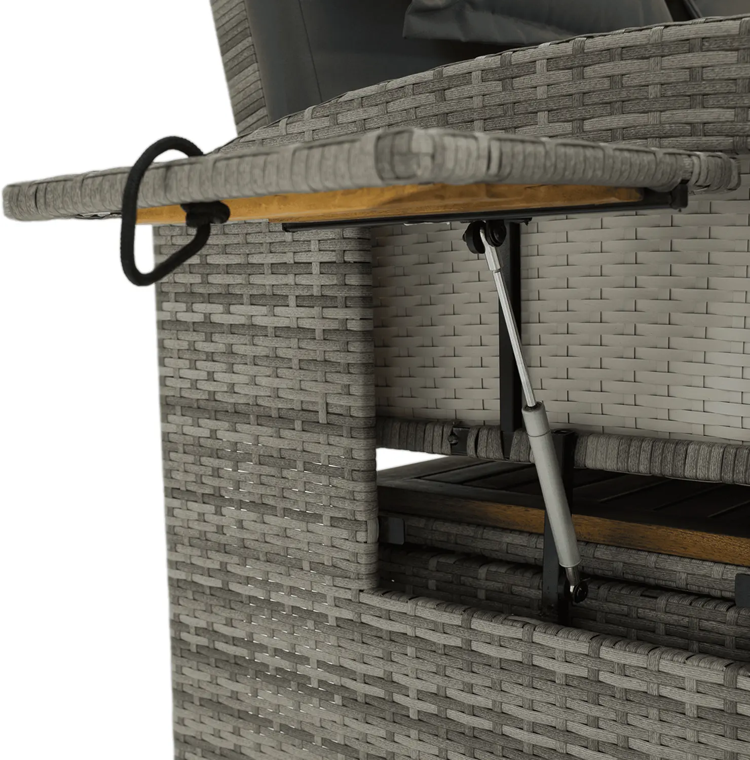 Canapea de gradina Tempo Kondela Malory (Gray/Natural)