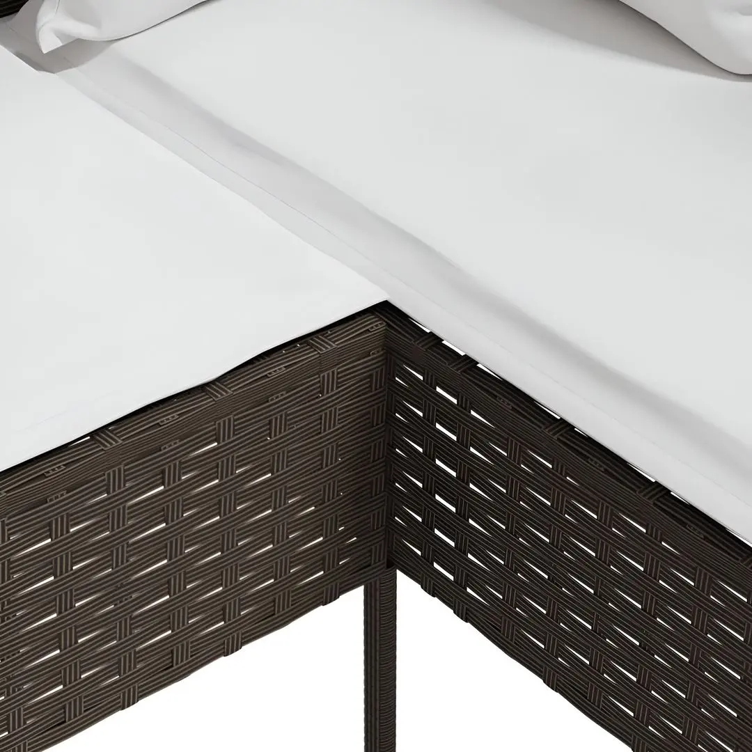 Диван VidaXL 318583 (Brown/White) - 6