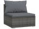 Canapea modulară de gradina VidaXL 317517 (Gray)