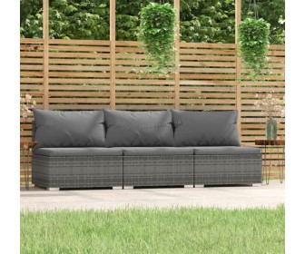 Canapea modulară de gradina VidaXL 317517 (Gray)