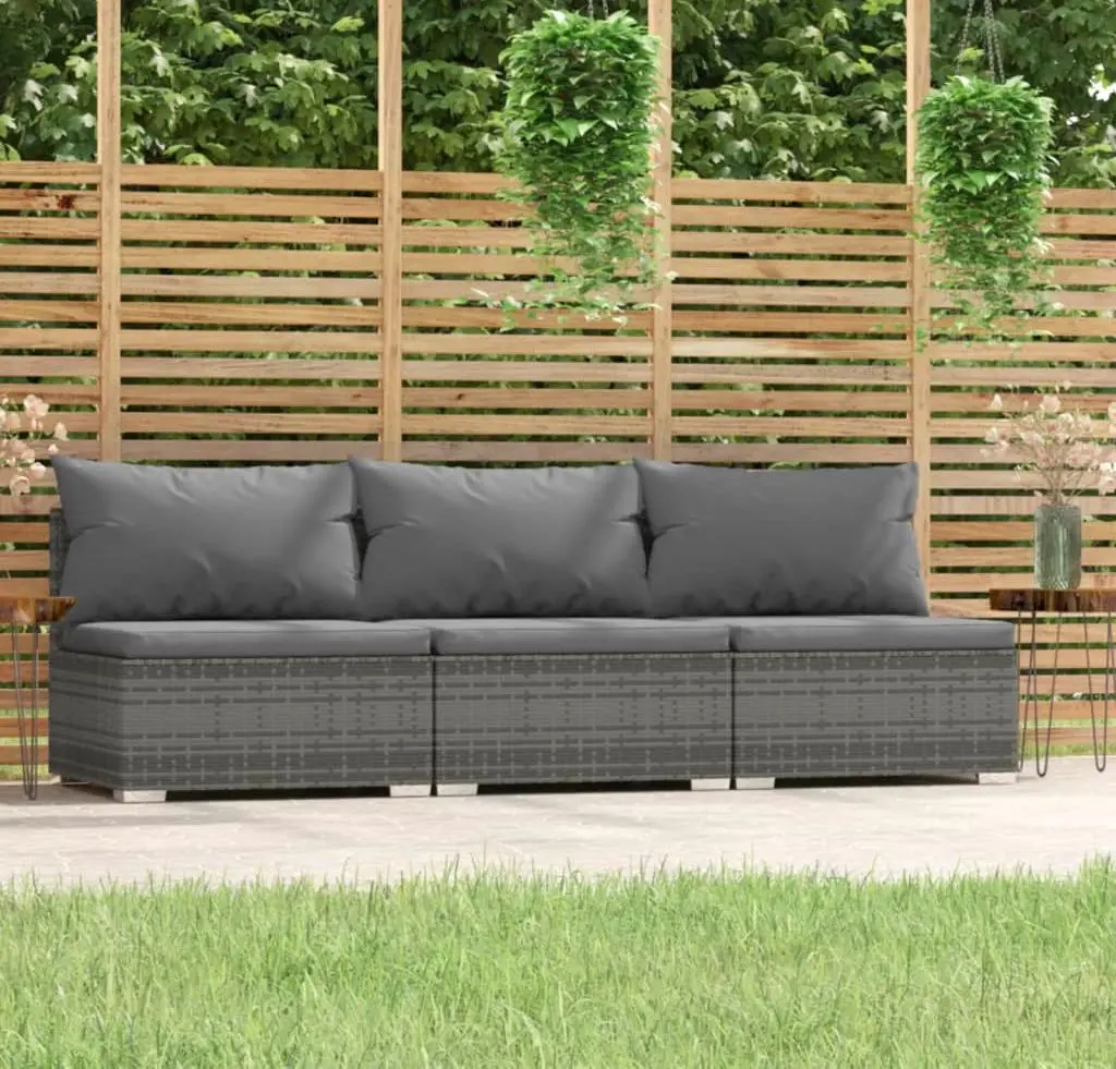 Canapea modulară de gradina VidaXL 317517 (Gray)